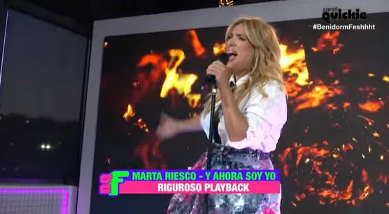 Marta Riesco y Víctor Sandoval presentan sus canciones para Eurovisión en 'NQF'