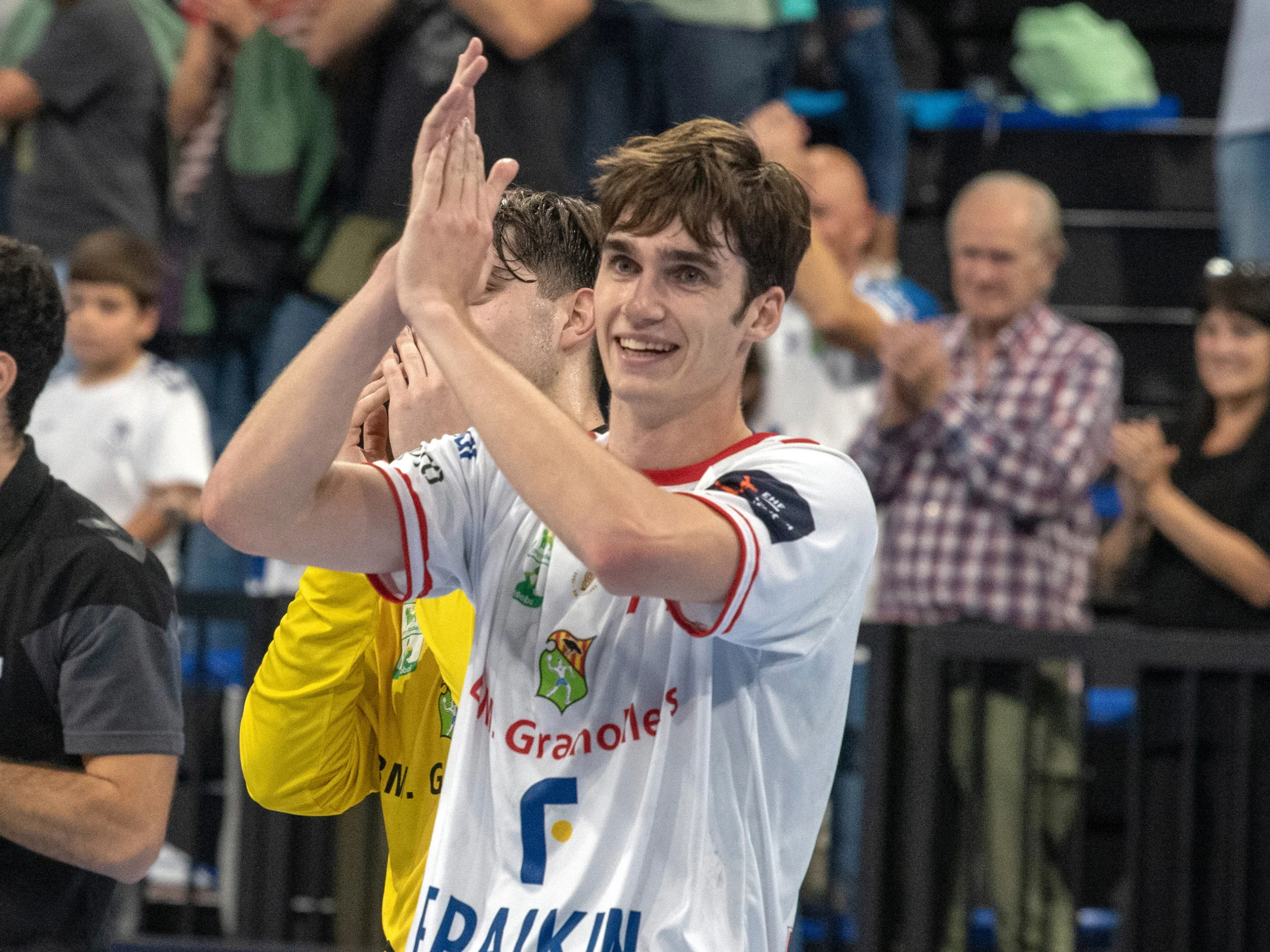 Pablo Urdangarin en un partido de balonmano.