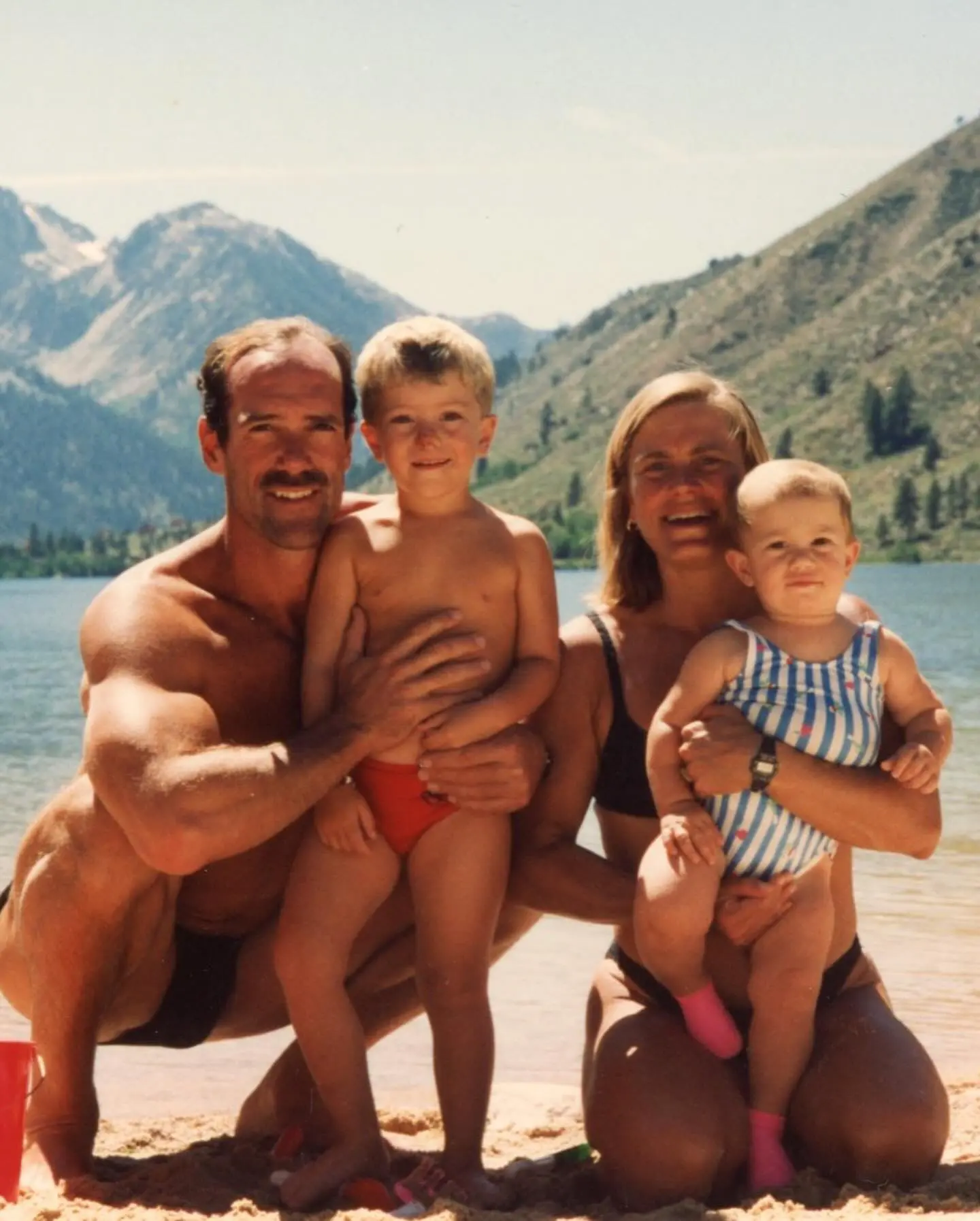 Imagen de archivo de Newman con su mujer y sus dos hijos.