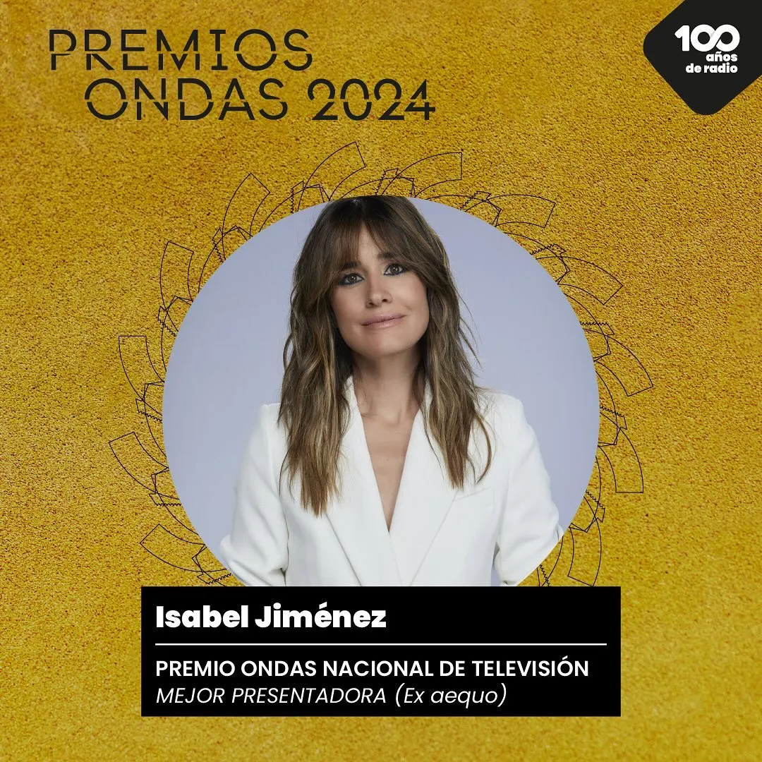 Isabel Jiménez, Premio Ondas 2024