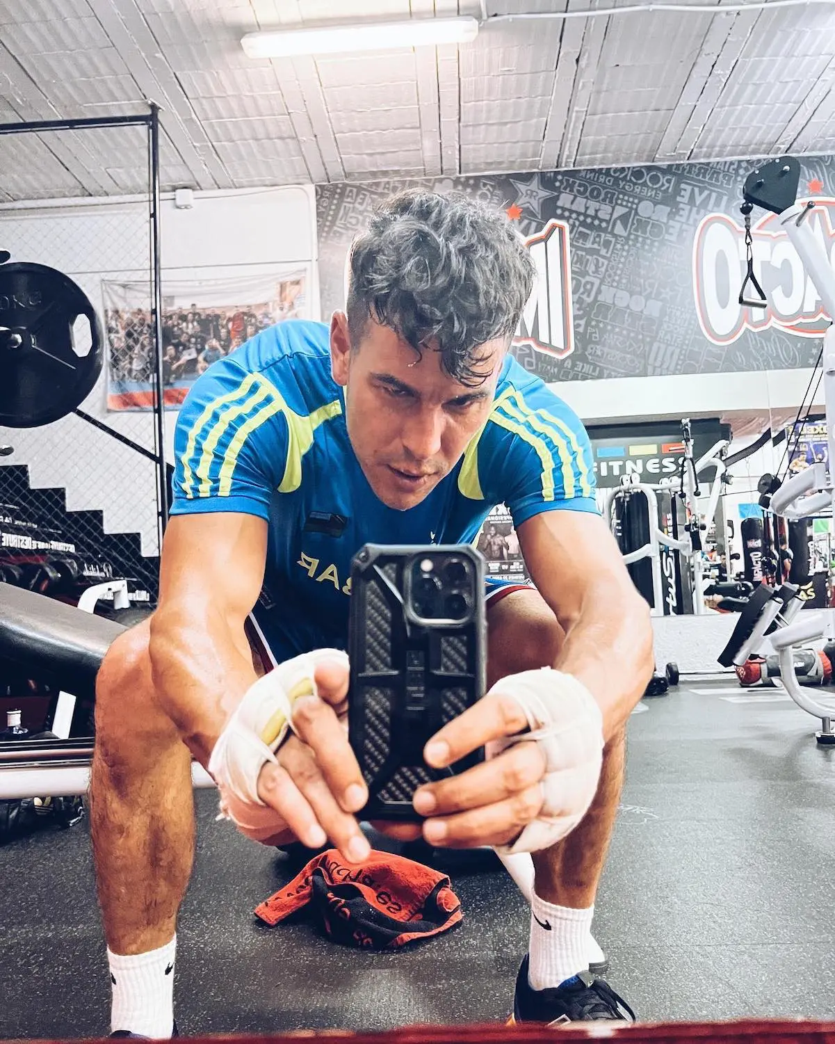 Mario Casas en el gym