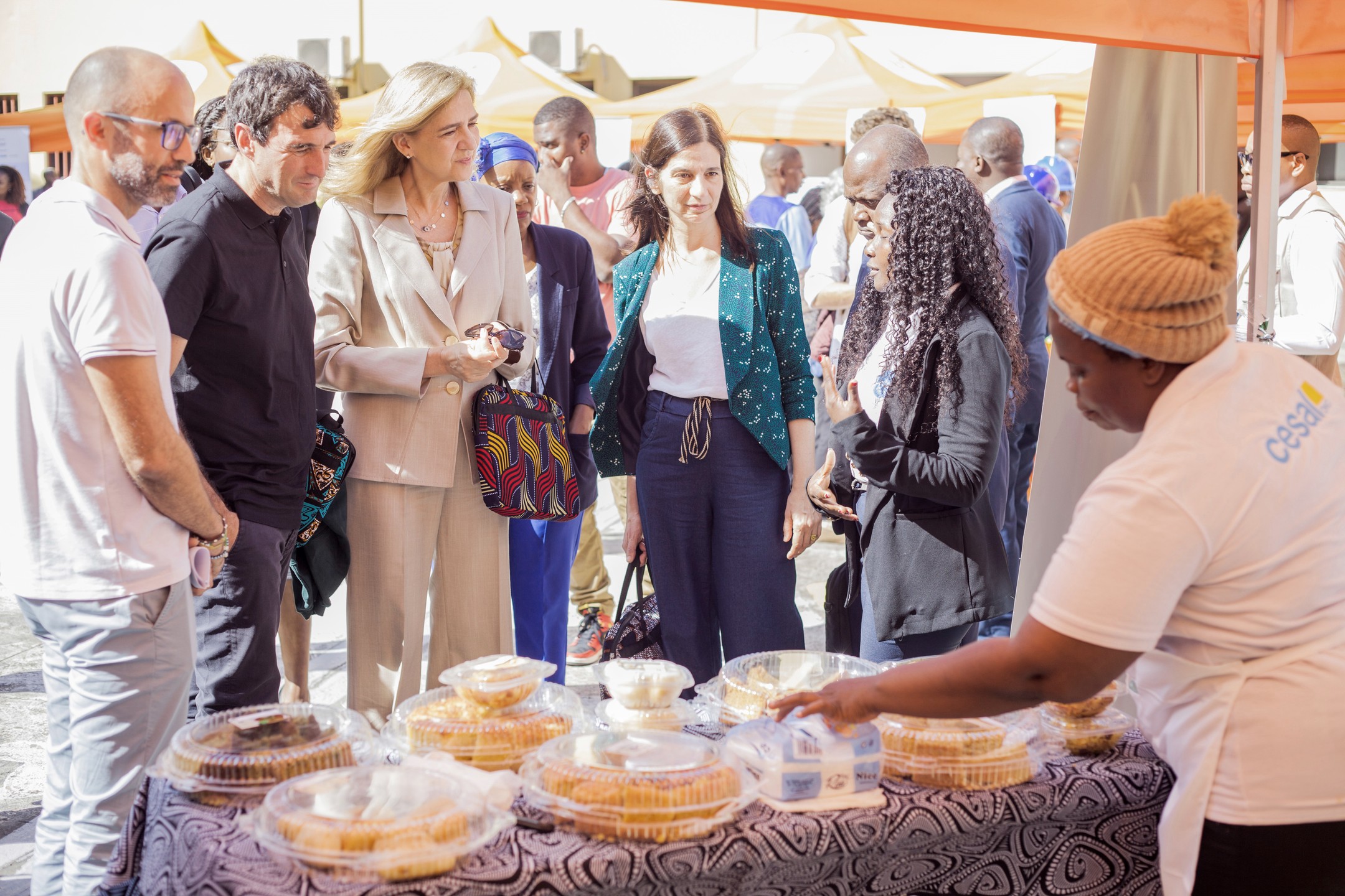 La infanta Cristina, en Mozambique.