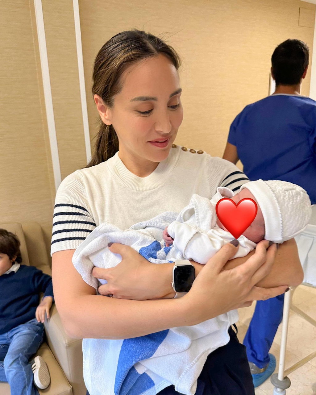 Tamara Falcó junto a su sobrino, Martín.