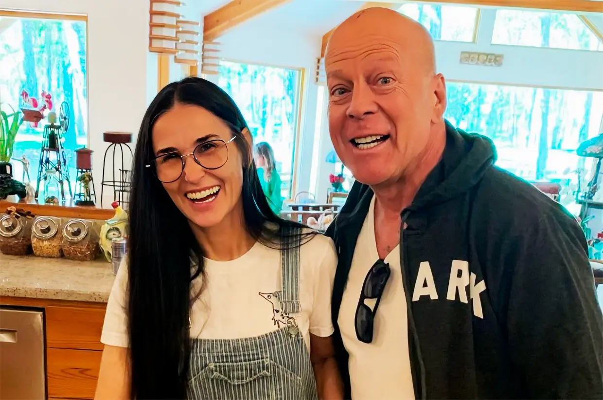 Bruce Willis y Demi Moore siguen muy unidos.