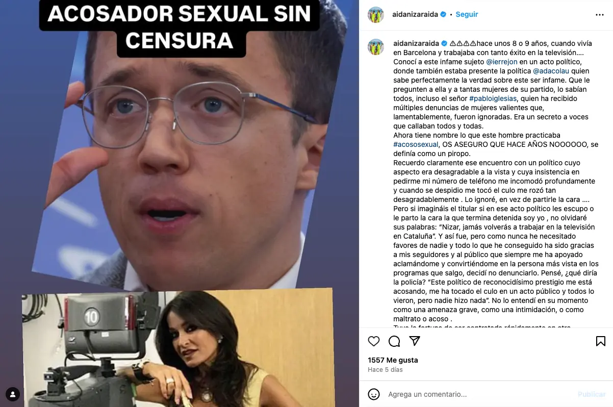 Aída Nízar e Íñigo Errejón