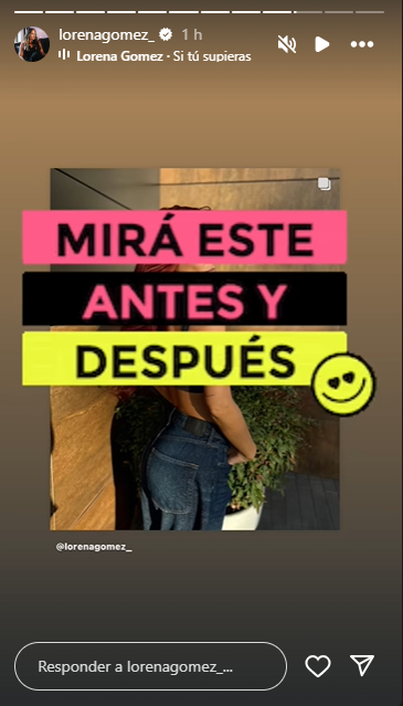 Story de Lorena Gómez para desvelar su cambio de look