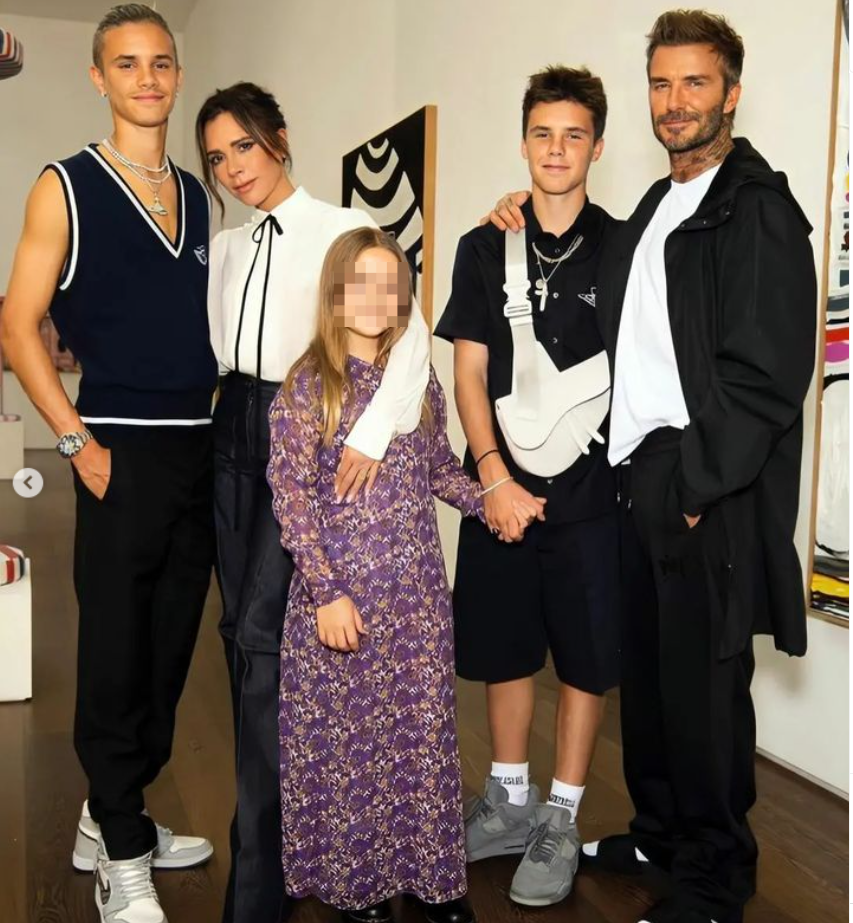 La pequeña del clan Beckham es toda una 'fashion victim' . REDES SOCIALES