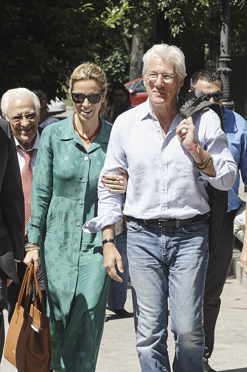 Richard Gere y Alejandra Gere.