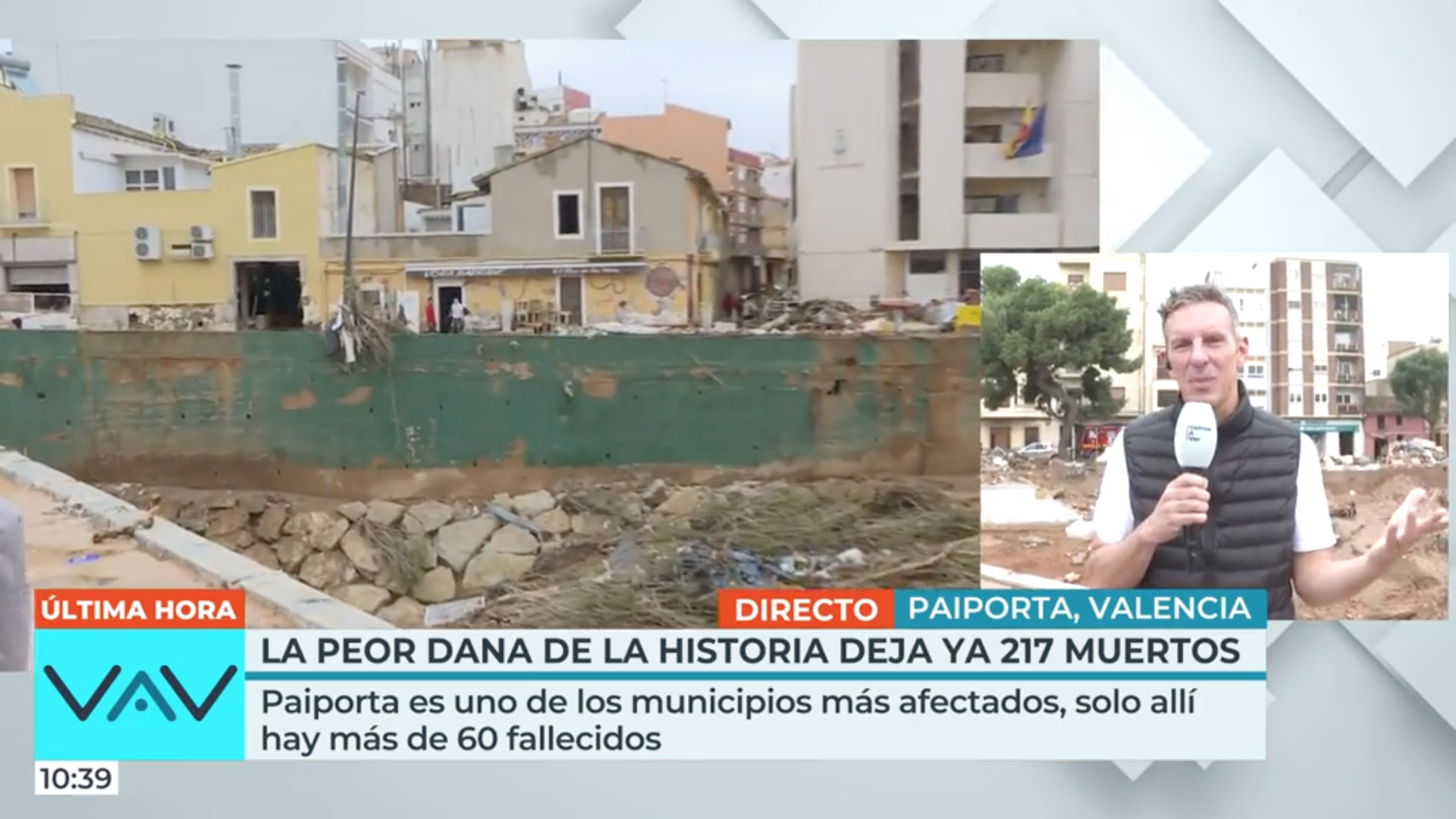 Prat se ha desplazado a Paiporta, el epicentro de la tragedia. MEDIASET