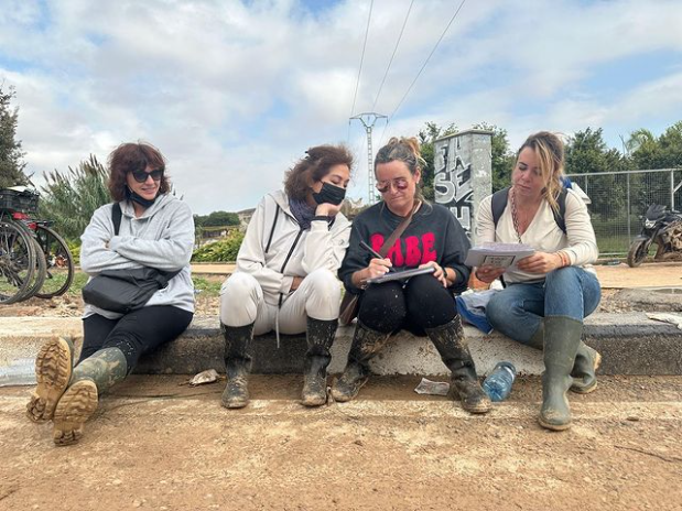 Ana Rosa y su equipo en su paso por Valencia.