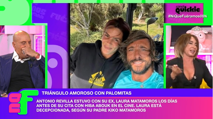 Ni que fuéramos habla del romance de Laura Matamoros con Antonio Revilla y de su amistad con Hiba Abouk