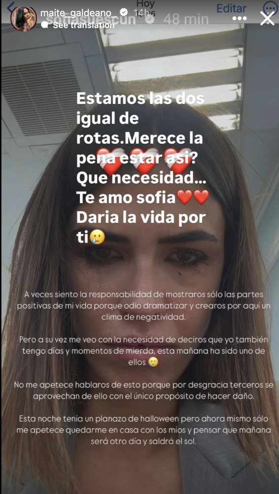 Maite Galdeano intenta acercarse a Sofía Suescun