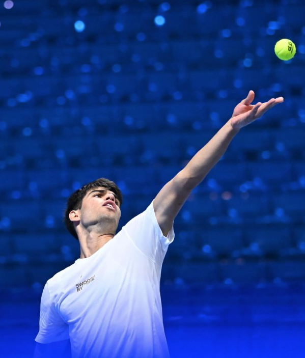 Carlos Alcaraz en el torneo 'ATP Finals' de Turín