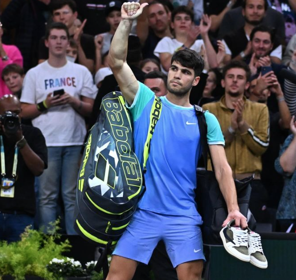 Carlos Alcaraz en el torneo 'ATP Finals' de Turín