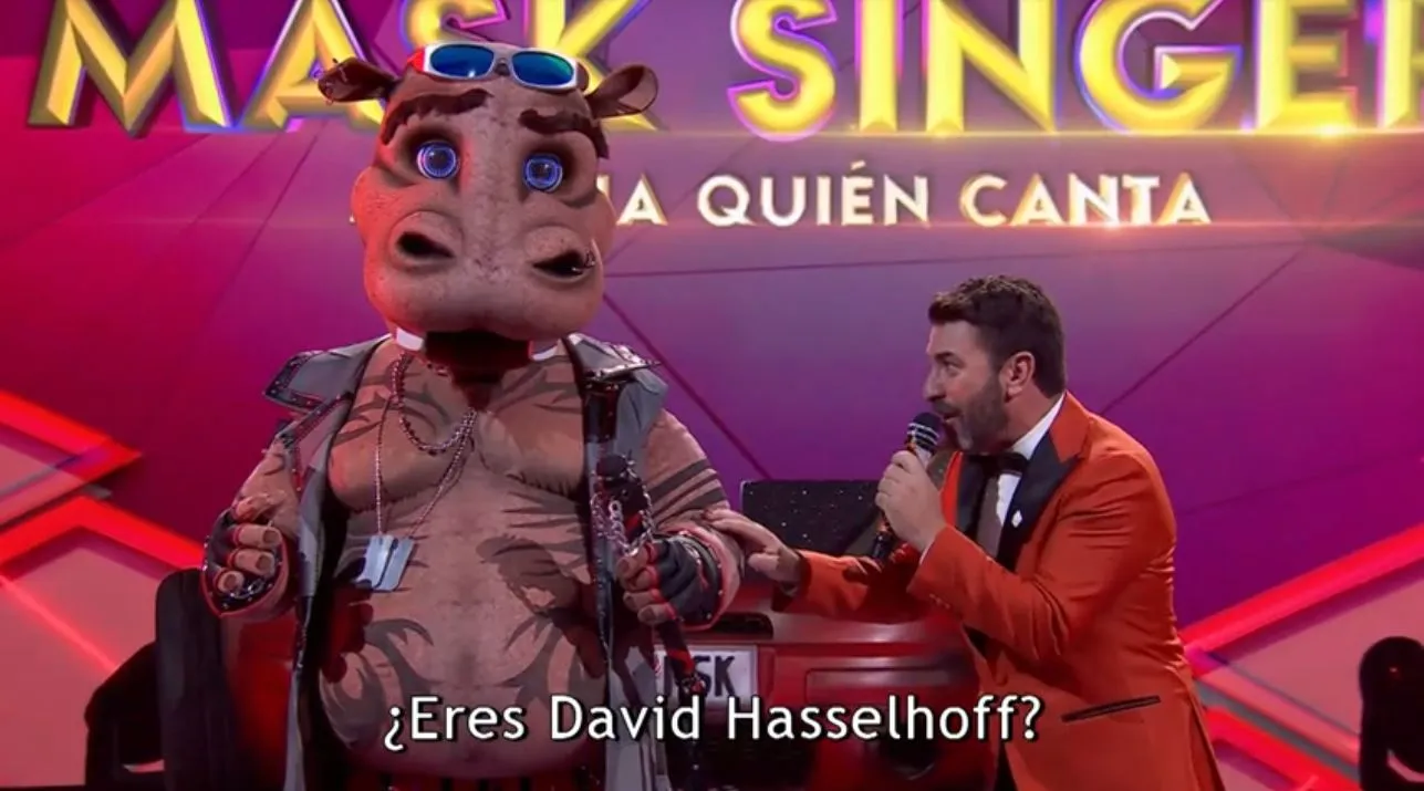 David Hasselhoff en 'Mask Singer' con Arturo Valls.