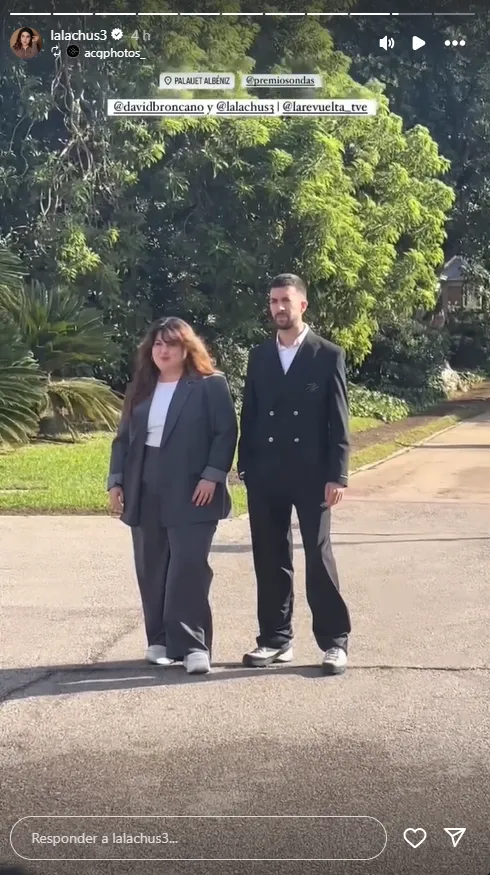 David Broncano y Lalachus llegando a los Premios Ondas