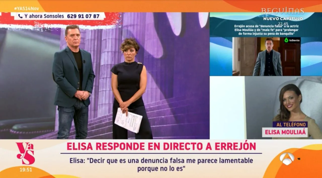 Elisa Mouliaá habla de Íñigo Errejón en 'Y ahora, Sonsoles'.