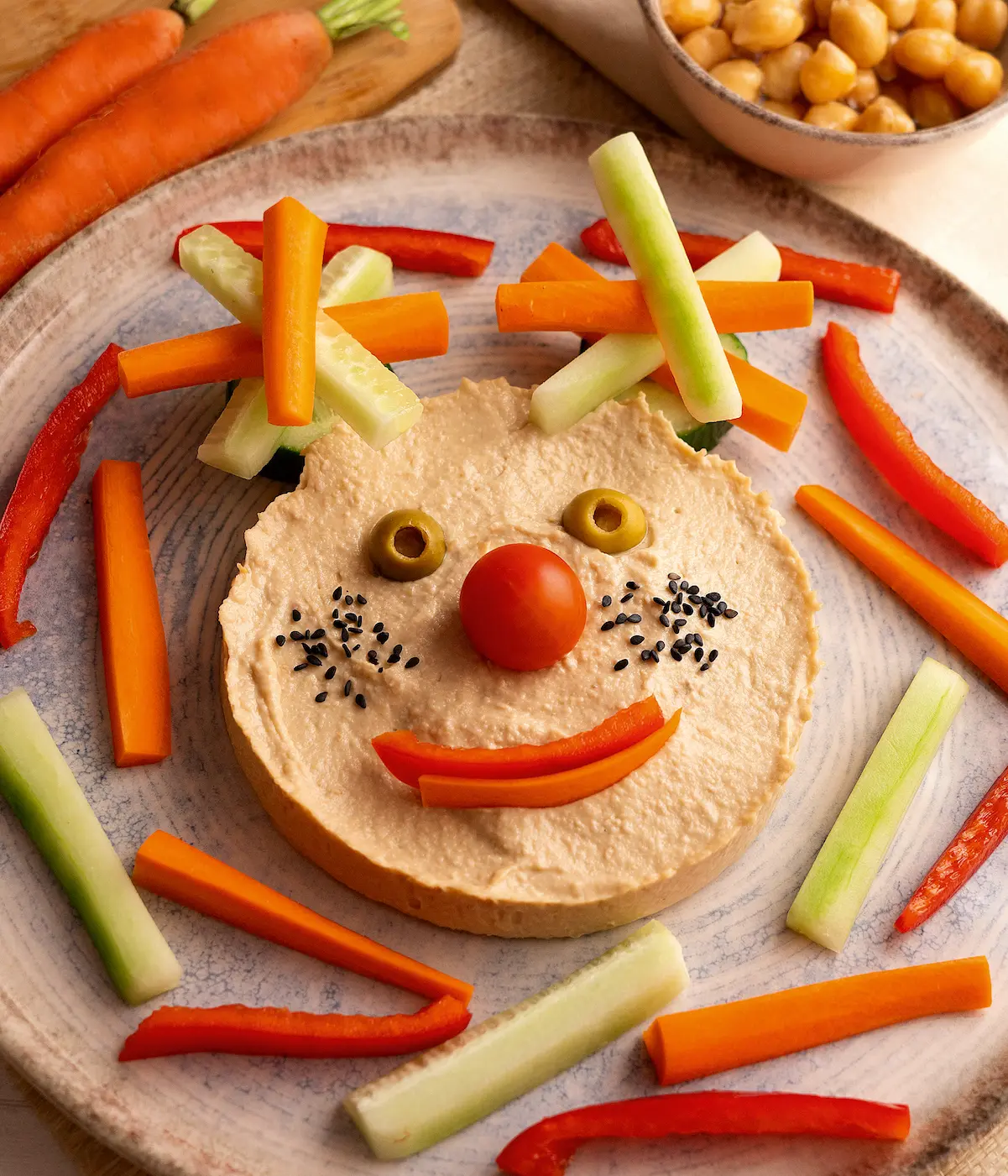 Hummus con crudités