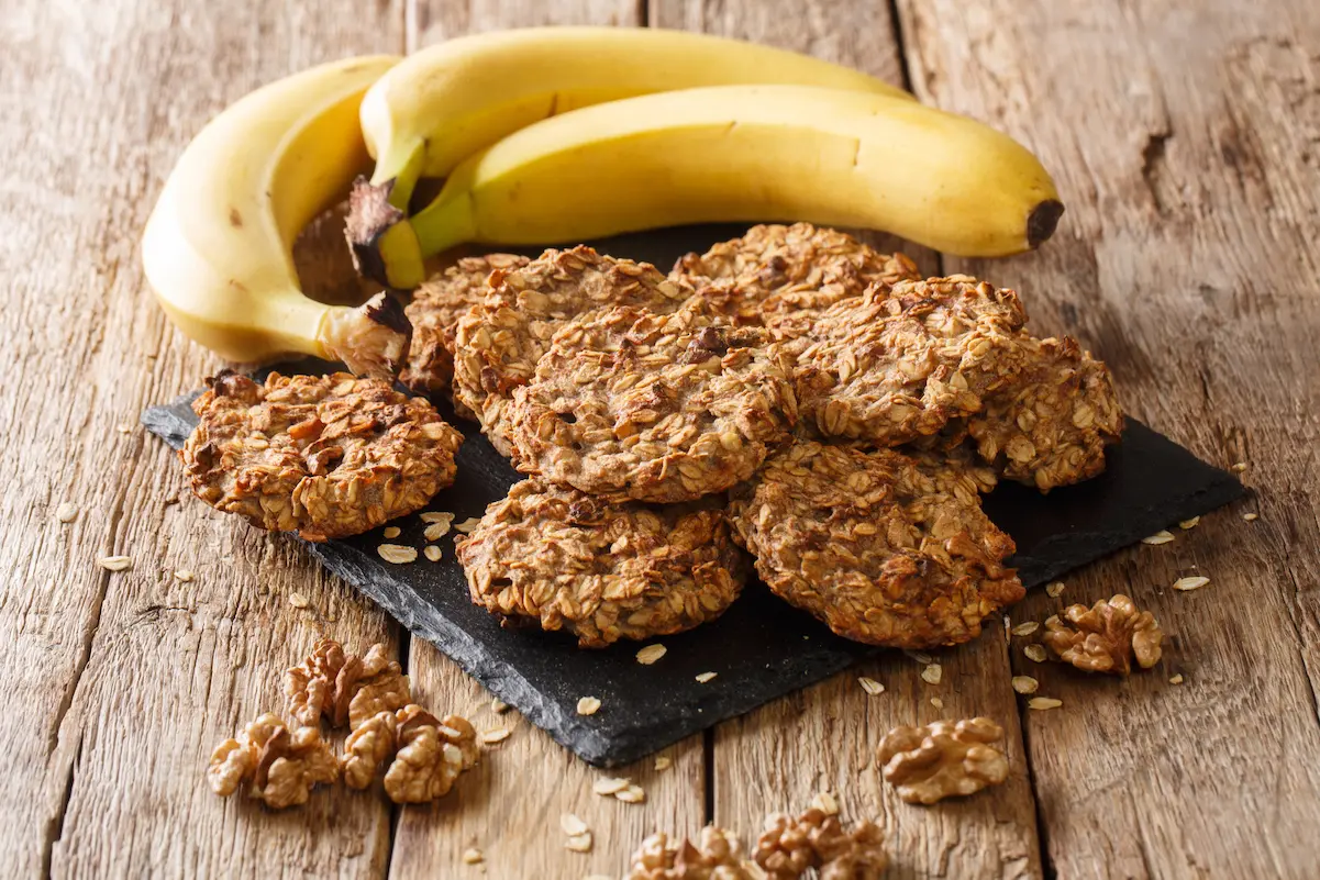 Galletas de avena y plátano