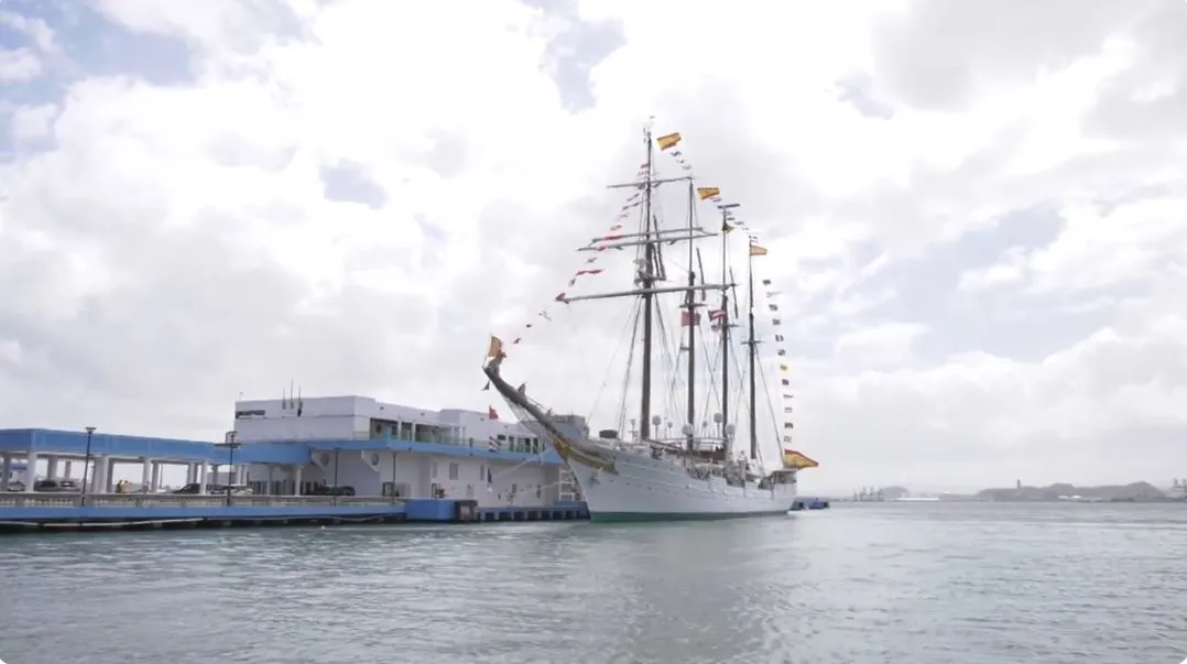 El buque escuela Juan Sebastián Elcano. Foto: 'MxM', Telemadrid.