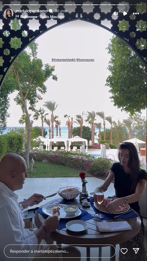 Marta López Álamo y Kiko Matamoros en su viaje a Egipto