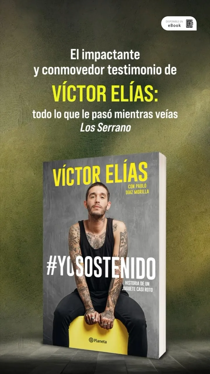 Víctor Elías en una imagen promocionando su libro Yo Sostenido