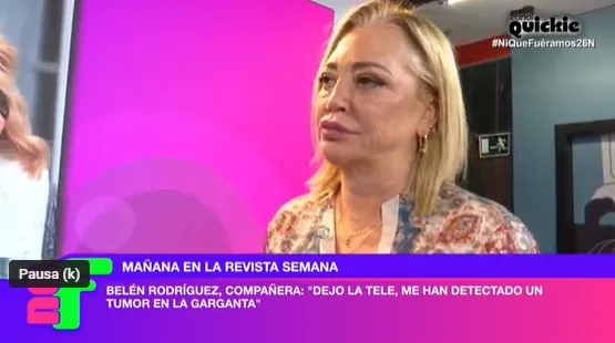 Belén Esteban comenta la noticia del cáncer de Belén Ro en 'Ni que fuéramos'