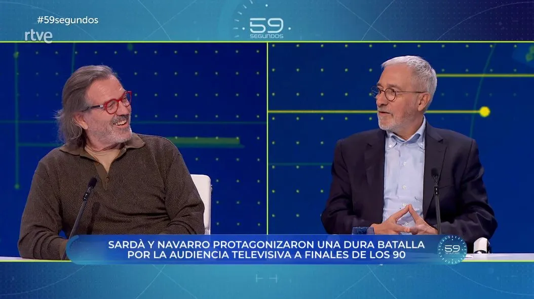 Pepe Navarro y Xavier Sardá en '59 segundos'.