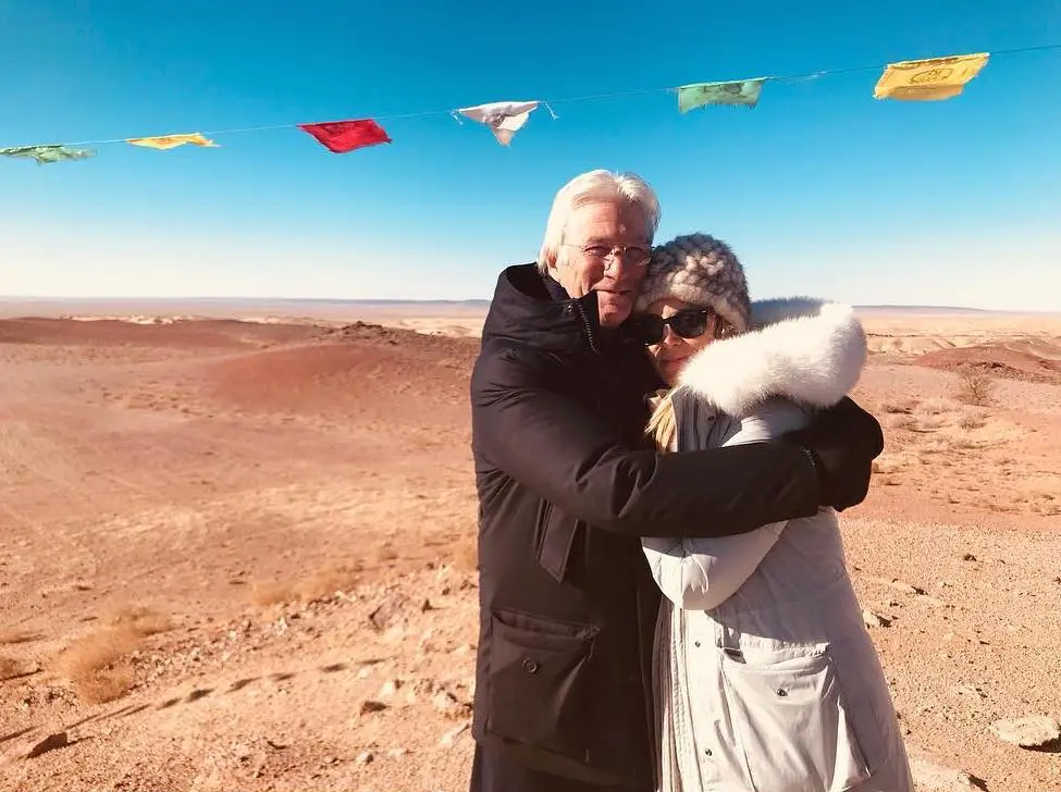 Richard Gere y Alejandra Gere.