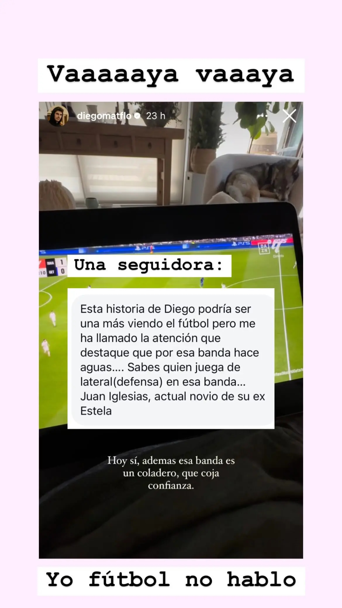 Historia de Instagram de la cuenta Salseología.