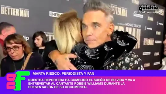 Robbie Willliams entrevistado por Marta Riesco