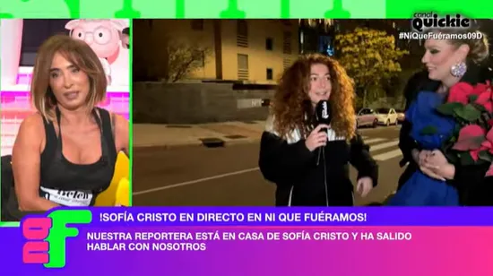 Sofía Cristo habla en 'Ni que fuéramos'