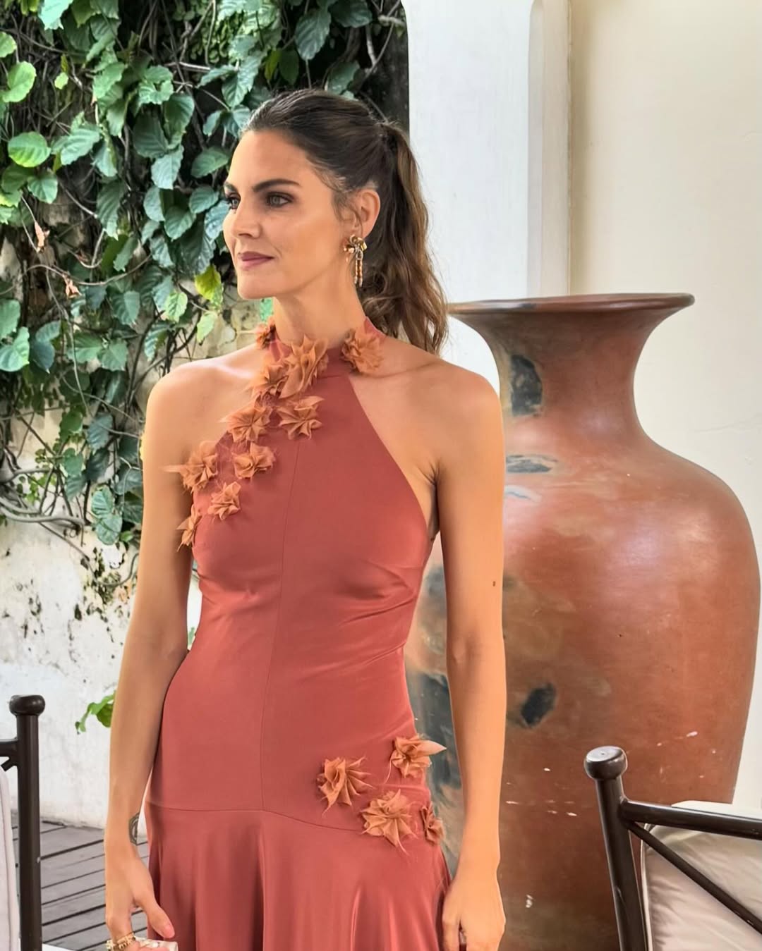 El vestido de Amaia Salamanca en la boda de Alonso Aznar y Renata Collado.