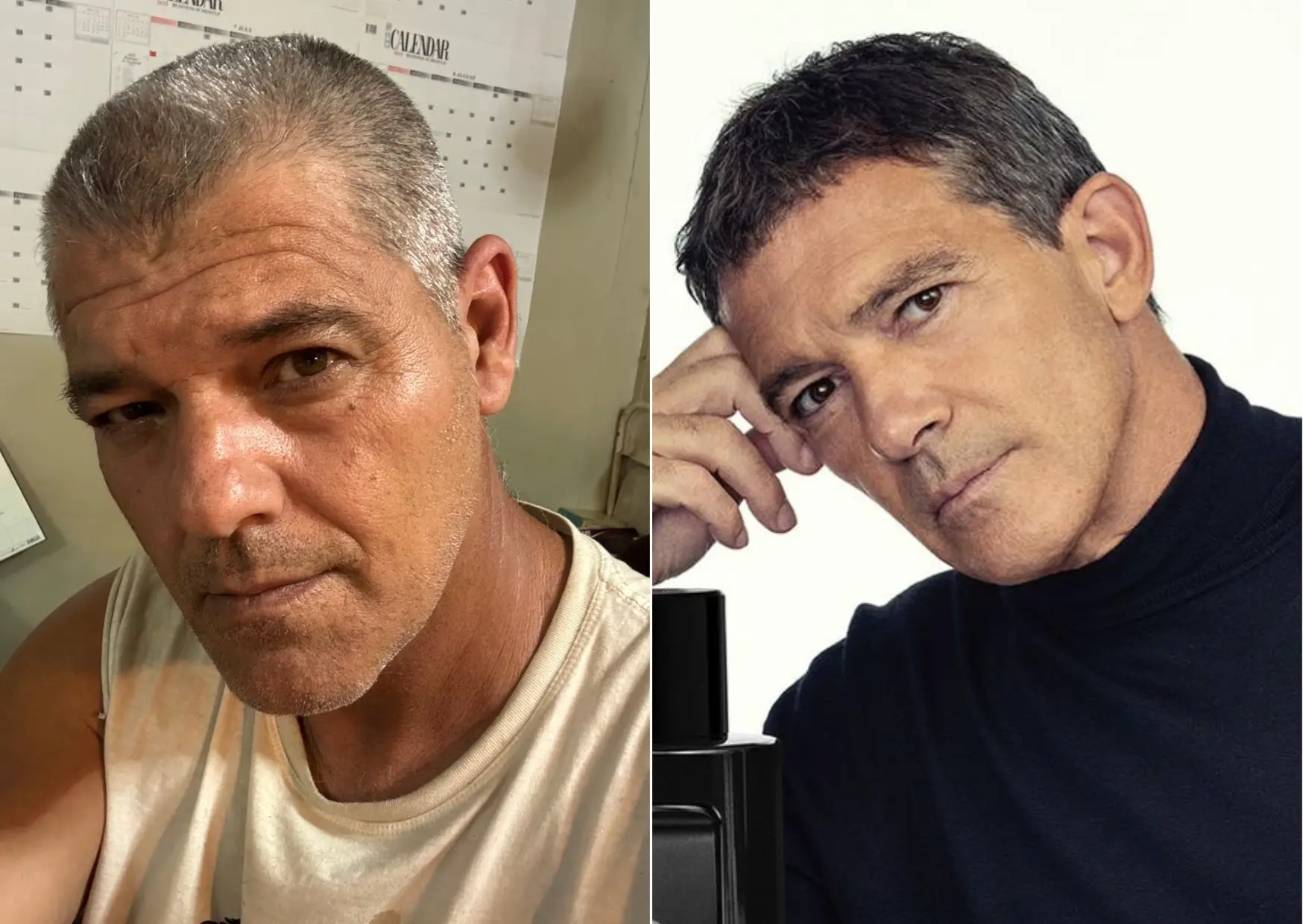 Frank Cuesta y Antonio Banderas.