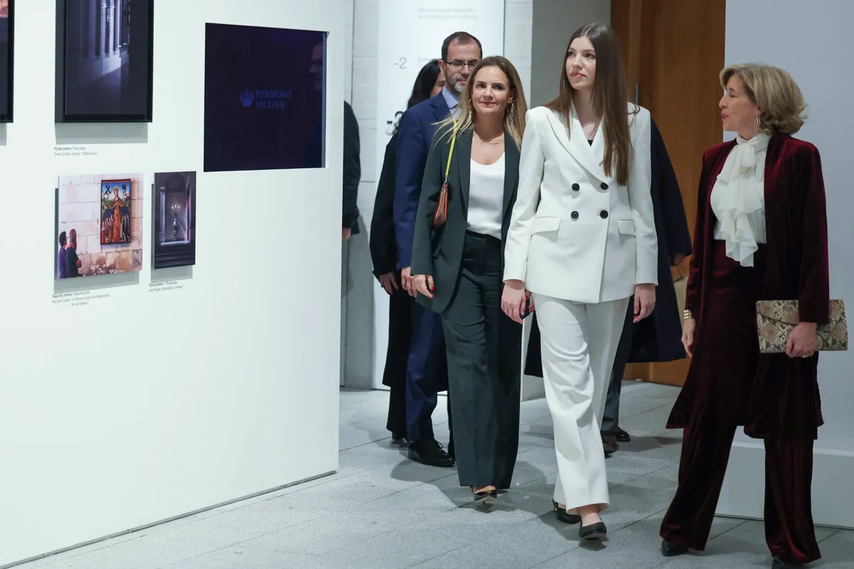 La Infanta Sofía en la entrega de los Premios Objetivo Patrimonio, Concurso de Fotografía Infanta Sofía 2024 en el Palacio Real a 13 de Diciembre de 2024 en Madrid (España)