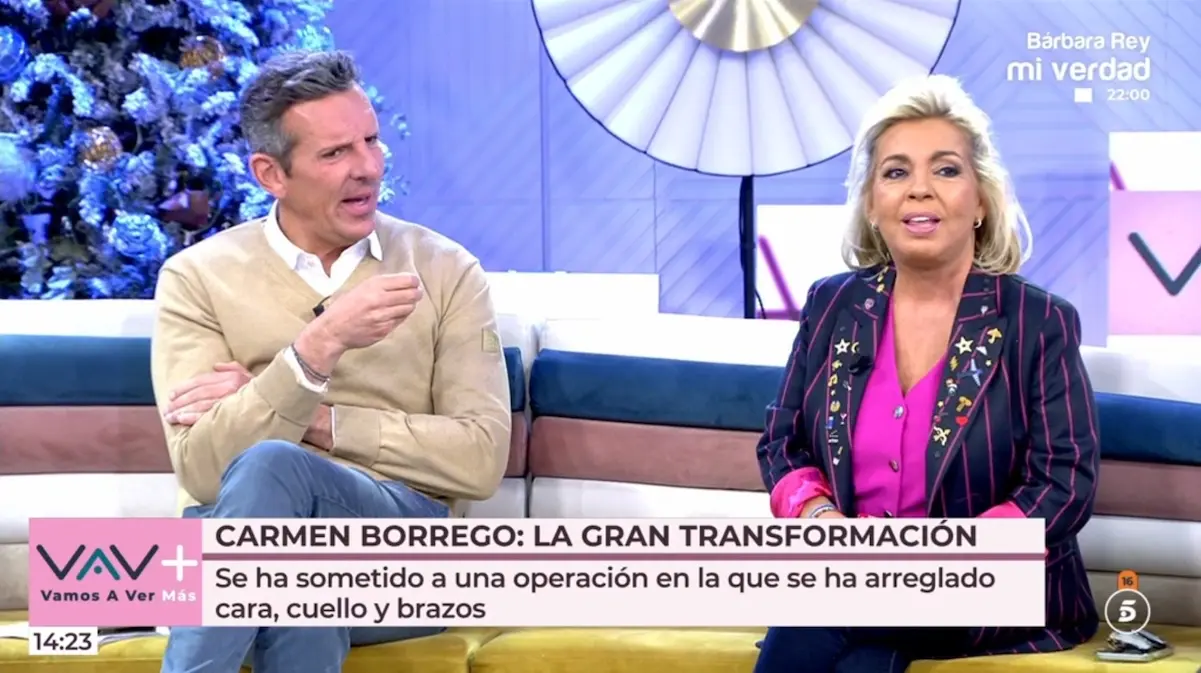 La nueva cara de Carmen Borrego así ha quedado tras su operación