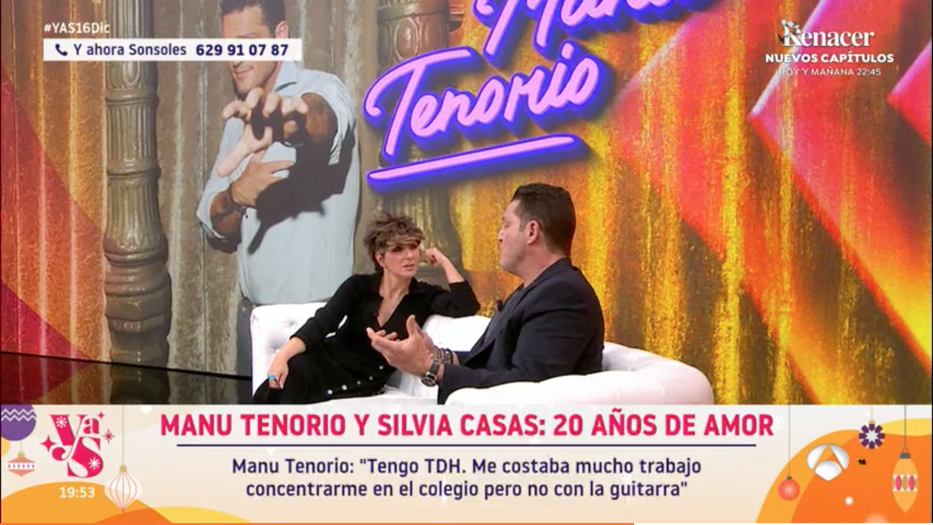 Manu Tenorio revela el trastorno que le acaban de diagnosticar