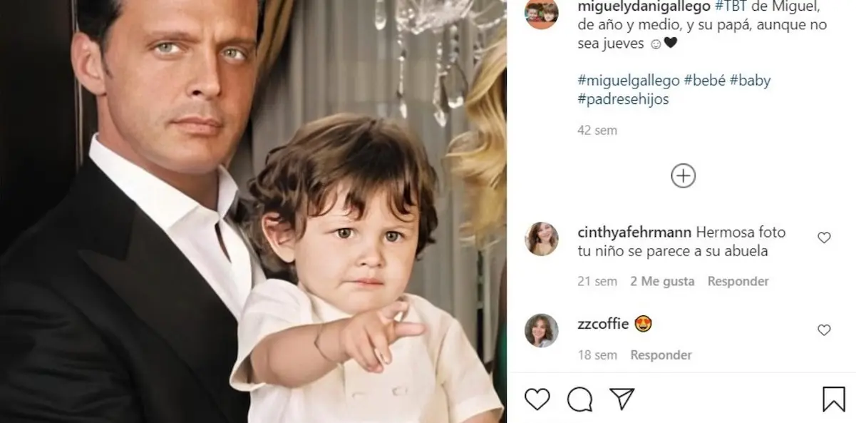 Luis Miguel y su hijo