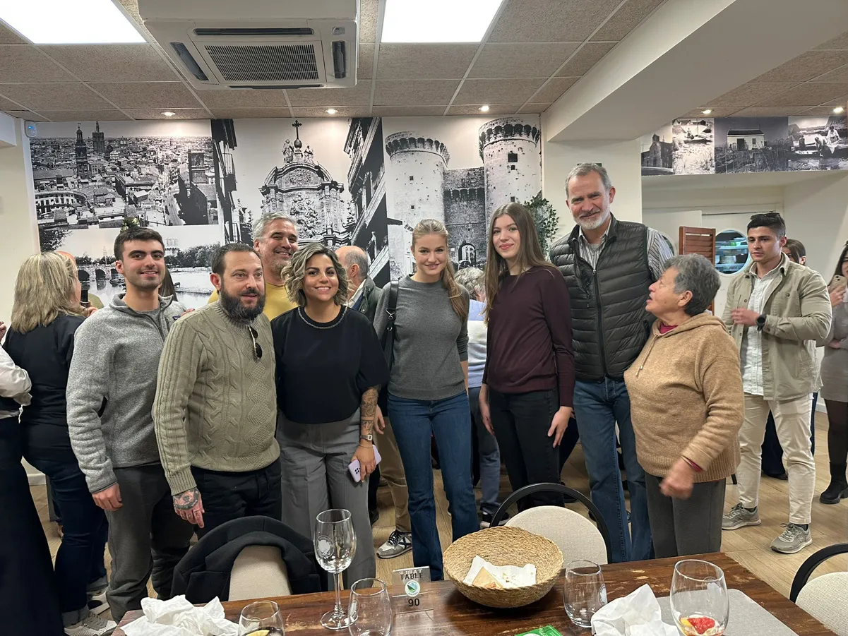 Los reyes, en su visita sorpresa a Valencia.