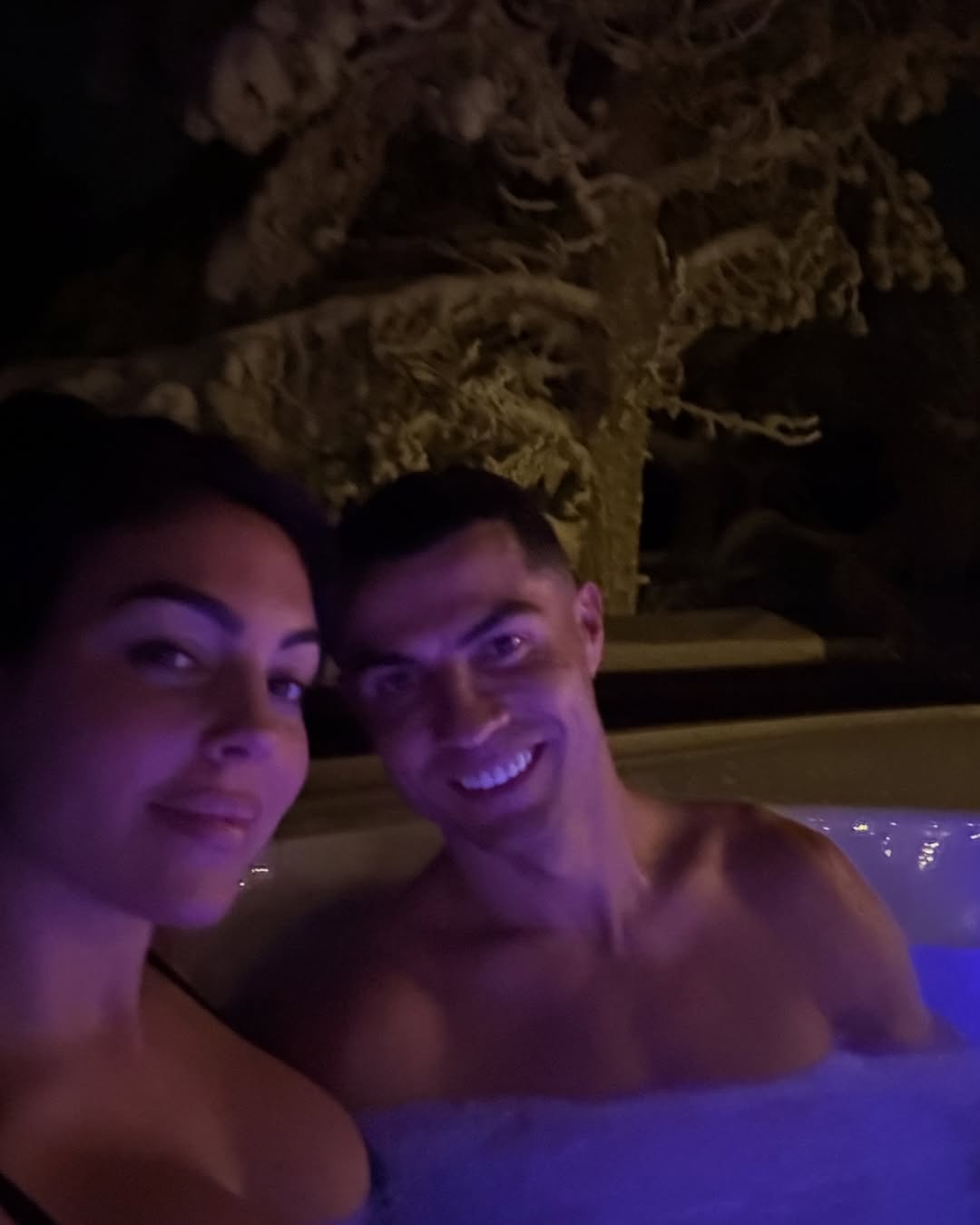 Cristiano Ronaldo y Georgina disfrutan de una lujosa casa en Laponia: las fotos