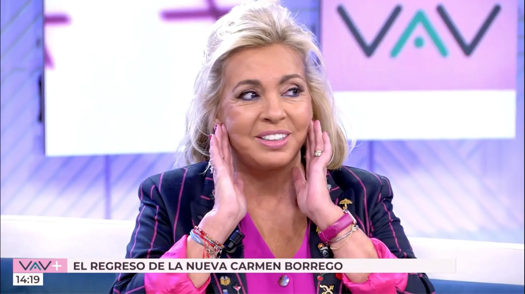 El nuevo rostro de Carmen Borrego.