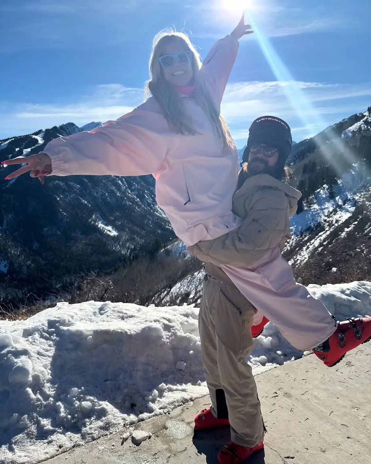 Heidi Klum viaje Nieve