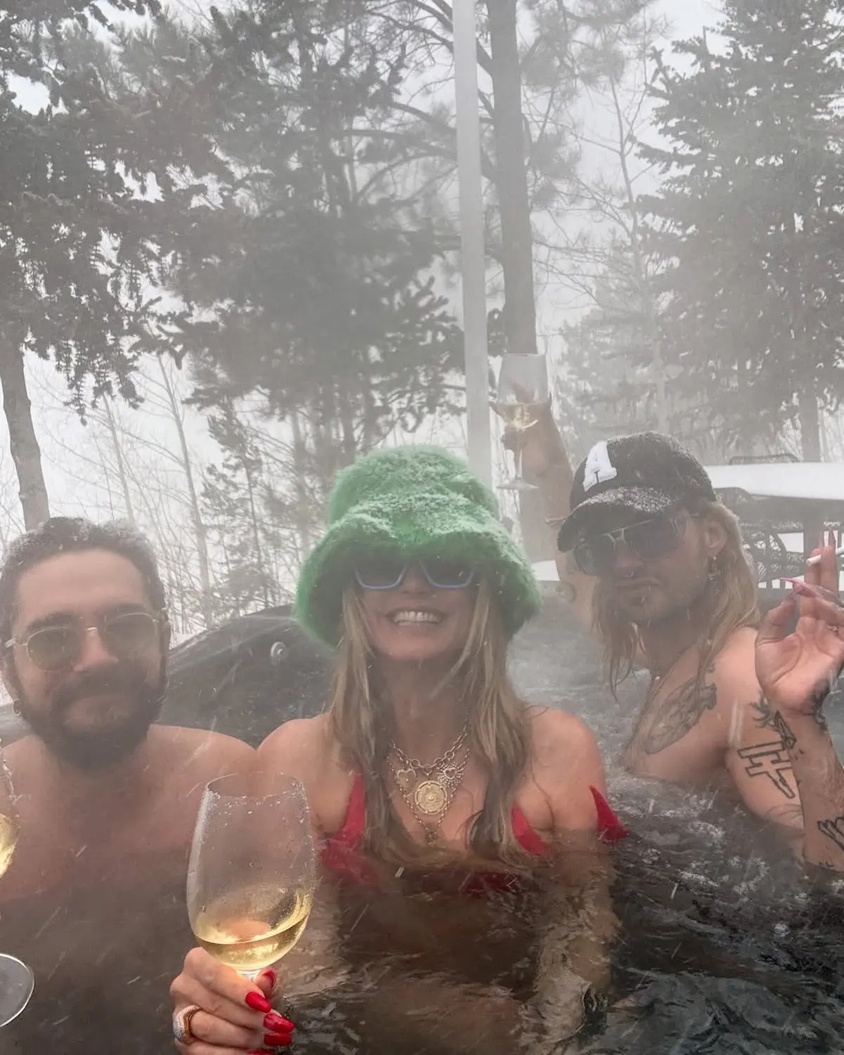 Heidi Klum viaje Nieve