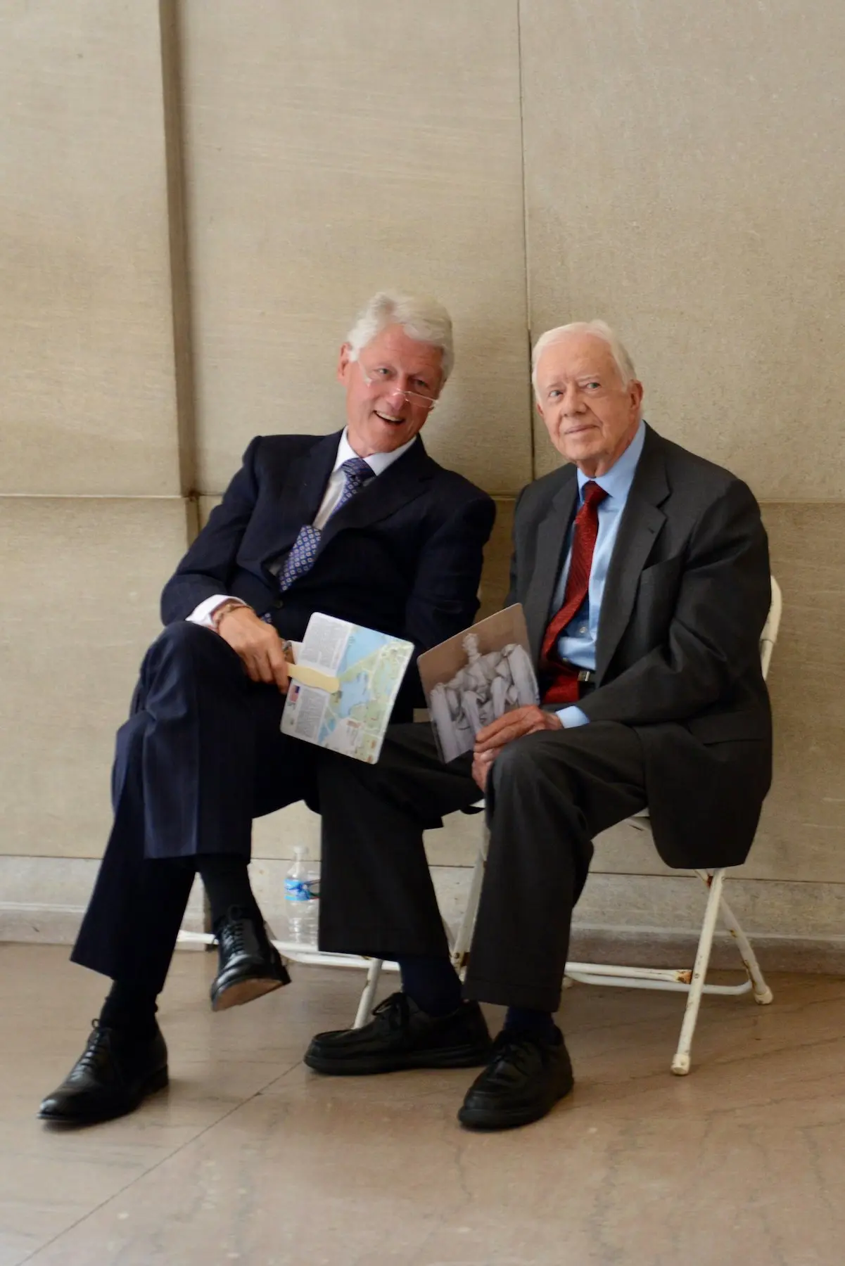 Bill Clinton con Jimmy Carter