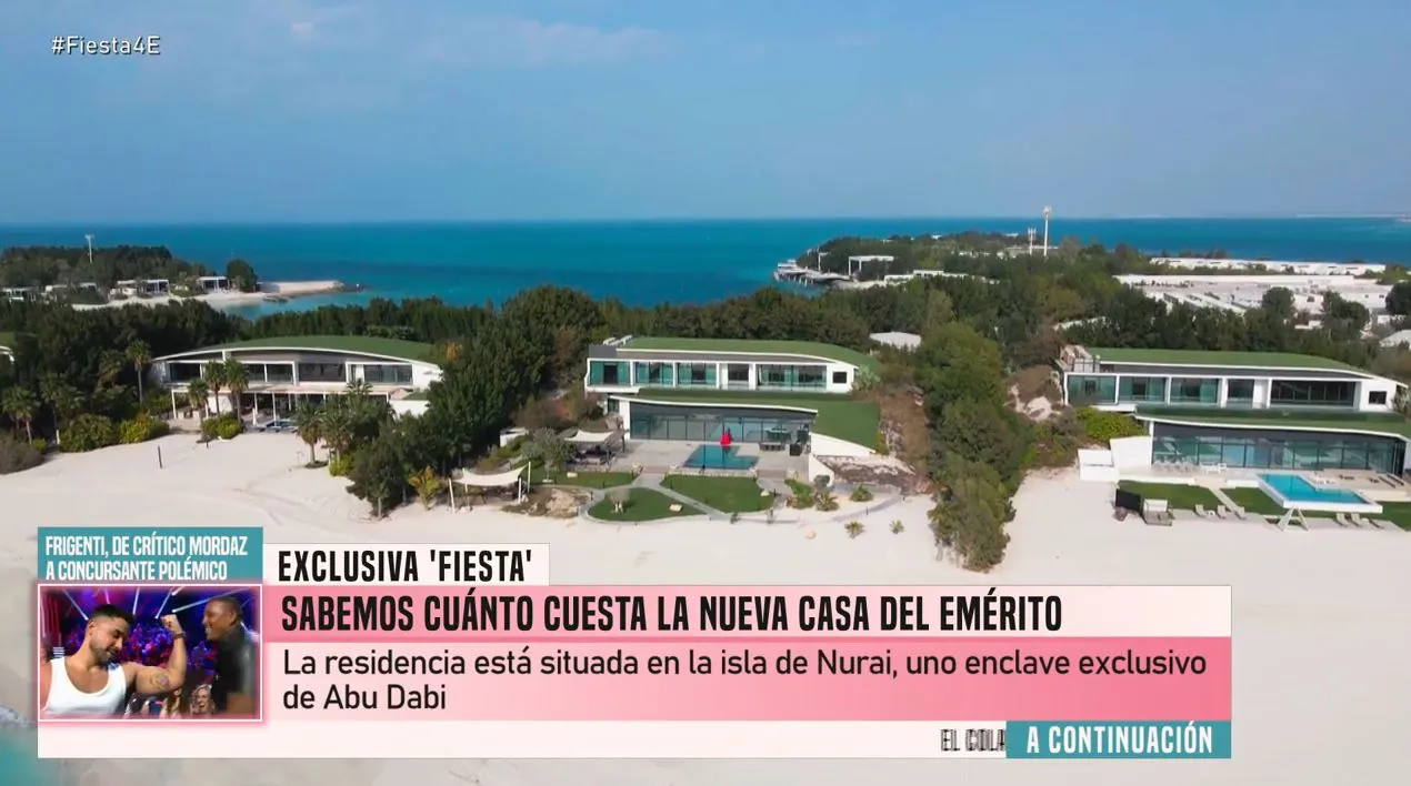 En 'Fiesta' hablan de la nueva casa de Juan Carlos I en Abu Dabi.