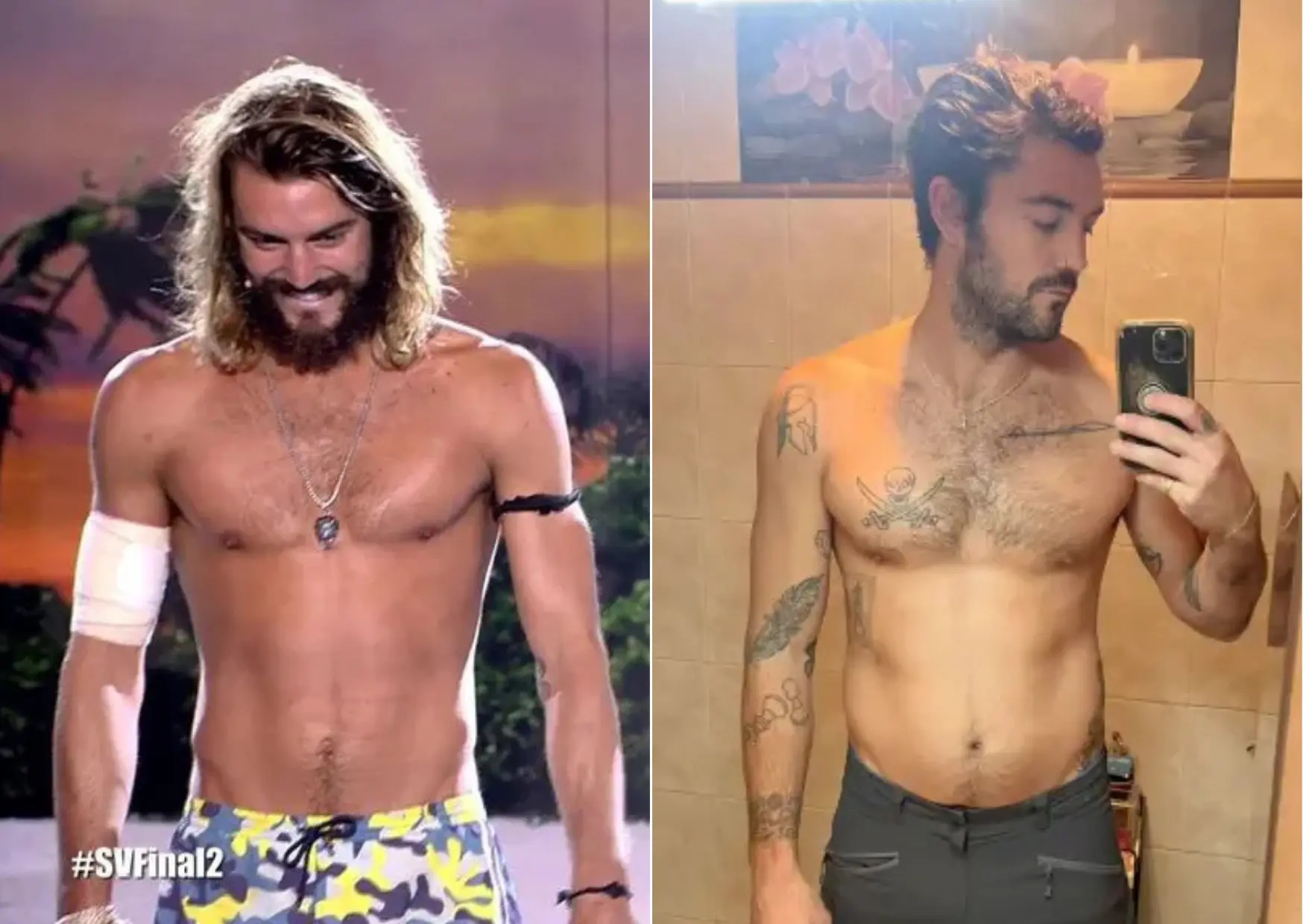 Logan Sampedro, de 'Supervivientes': el antes y el después.