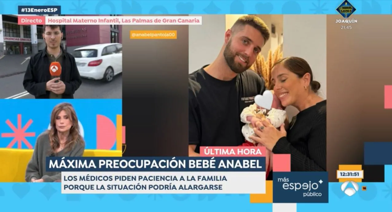 En 'Espejo público' hablan de la salud de la hija de Anabel Pantoja.