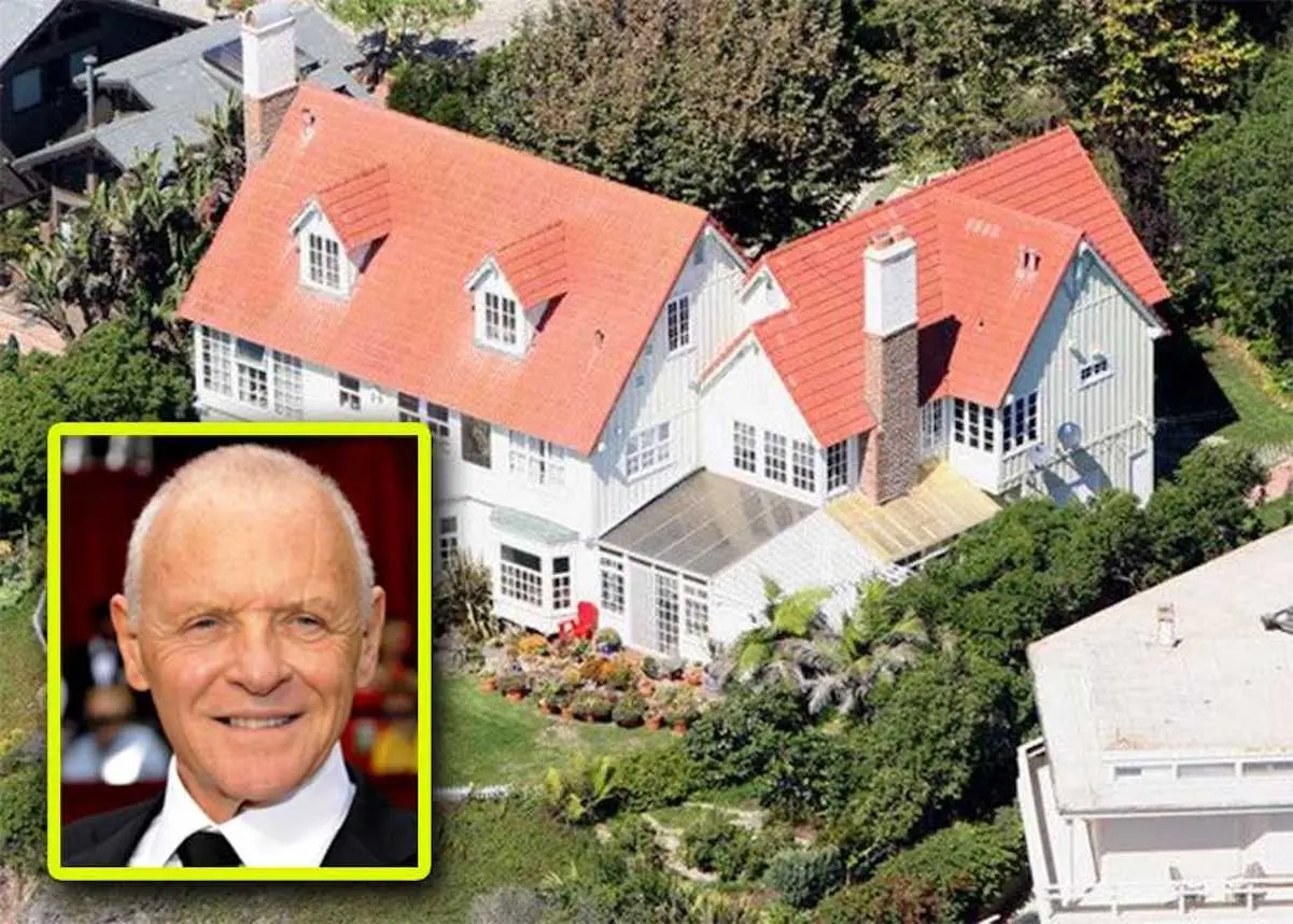 Así era la casa de Anthony Hopkins antes de ser devorada por el fuego.