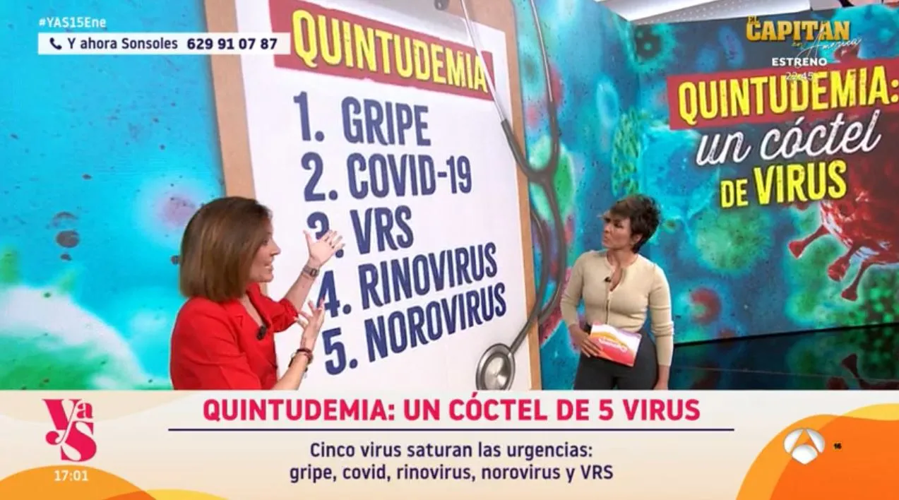 Boticaria García hablando en 'Y ahora, Sonsoles' de la "quintudemia".