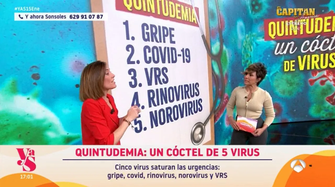 Boticaria García hablando en 'Y ahora, Sonsoles' de la "quintudemia".